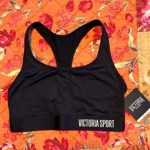 Victoria’s Secret The Player Racerback Sport Bra.  Size Small - Black